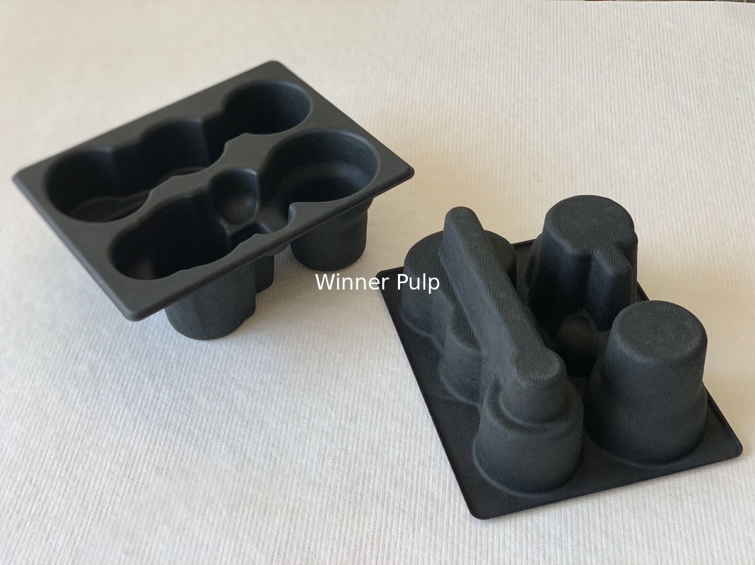 100% Biodegradable Molded Pulp Packaging Smooth Surface 1.0mm
